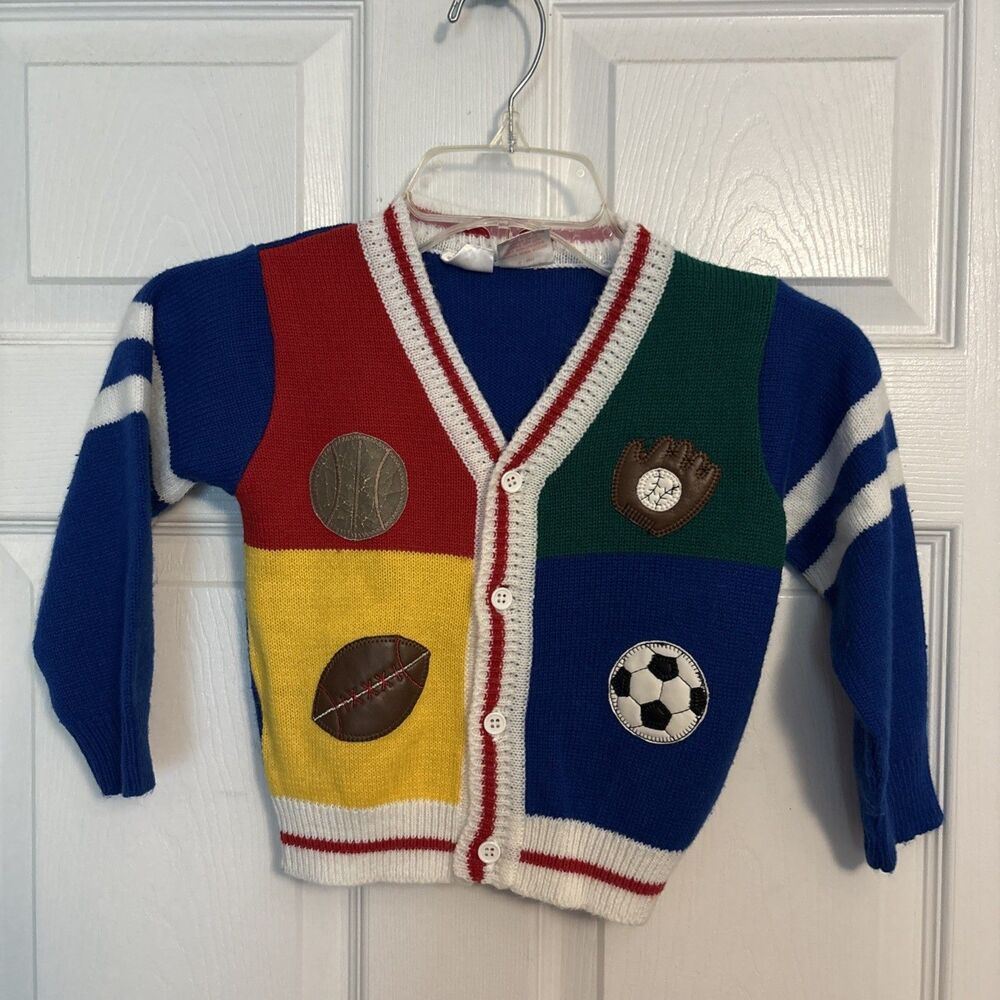 Vintage Kids Store Colorblock Sweater Size 3